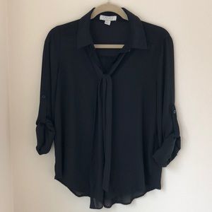 Black Forever 21 Button Down